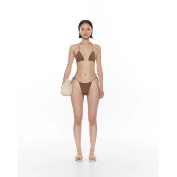 Myra Swim Sofia Top & Cindy Bottoms in Brown - Picture 2 of 5